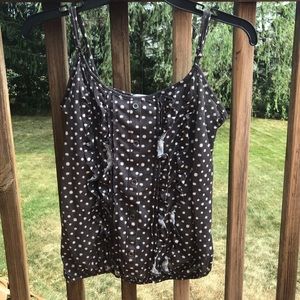 Dressy/ casual polka dot tank top!